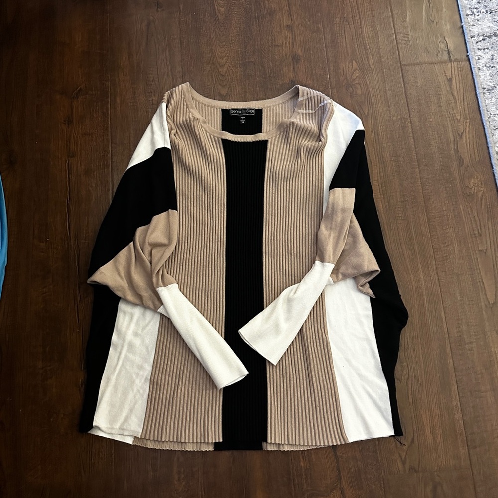 Elegant Striped Women's Blouse